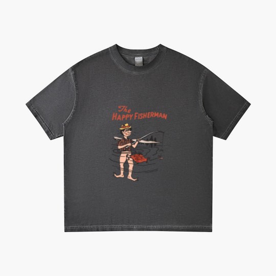 Discover The Happy Fisherman Gradient T Shirts