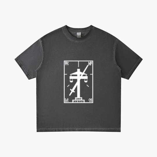 Discover Terry Davis Temple Os Retro Logo Gradient T Shirts