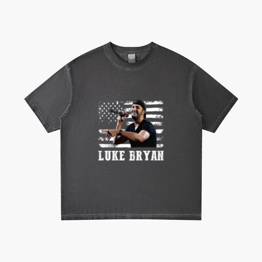 Discover Distressed American Flag Music Luke Legend Gradient T Shirts
