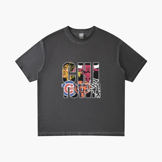 Discover Chicago Gradient T Shirts - Chi town chicago sports Gradient T Shirts