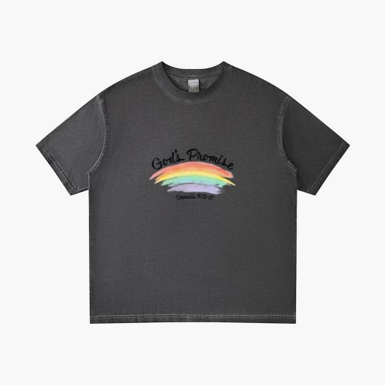 Discover Gods Promise Rainbow Gradient T Shirts for Kids, Genesis 9:13-17