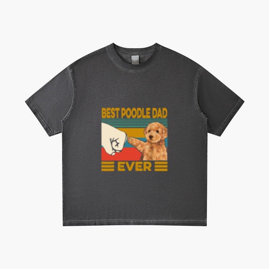 Discover Poodles Vintage Best Poodle Dad Ever dog lover Fathers Day 211 Poodle dog Gradient T Shirts