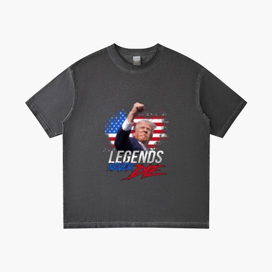 Discover Trump Legends Never Die Dark Gradient T Shirts, Trump Fight 2024 Gradient T Shirts