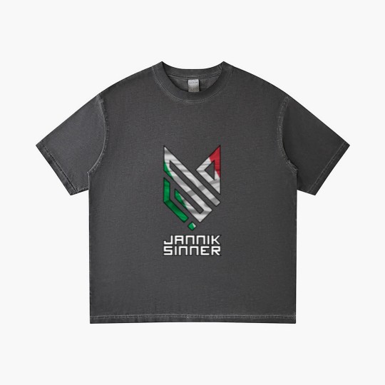 Discover Jannik Sinner - Italy Logo Gradient T Shirts