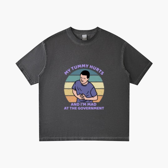 Discover My Tummy Hurts and I'm Mad At The Government Gradient T Shirts, Funny Meme Gradient T Shirts
