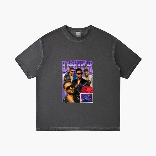 Discover Limted Rapper Usher Gradient T Shirts, Vintage Usher 90s Gradient T Shirts, Retro Usher Graphic Gradient T Shirts
