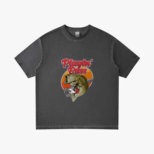 Discover funny playin' bass guitar player gift bass fish fishing Gradient T Shirts