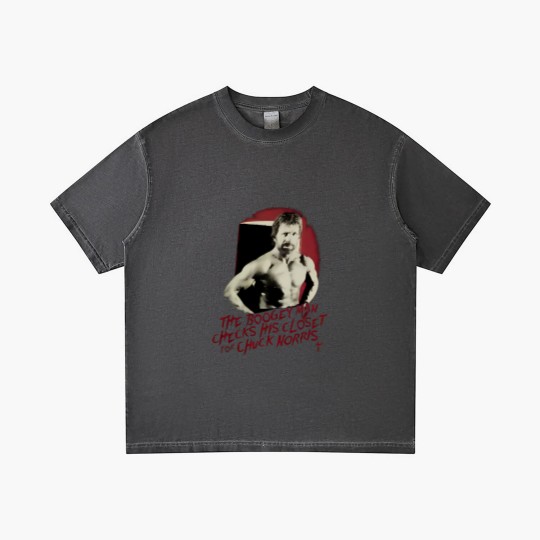 Discover Vintage Chuck Norris The Boogeyman Movie Actors Black Gradient T Shirts