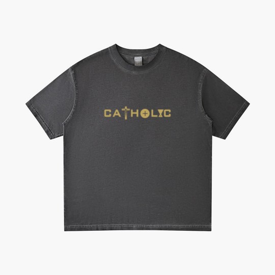 Discover Catholic in Gold - Catholic - Gradient T Shirts