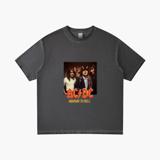 Discover Highway to Hell Power Up High Voltage Who Made Who Back in Black Gradient T Shirts
