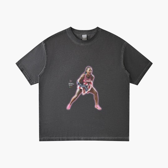 Discover Vtg inspired Sha'Carri Richardson 2024 Paris Olympics Gradient T Shirts Gradient T Shirts