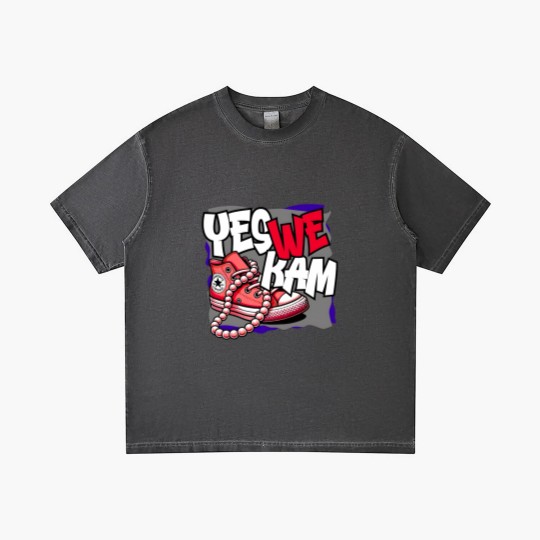 Discover Kamala Harris , Yes We Kam, red white and blue, Gradient T Shirts