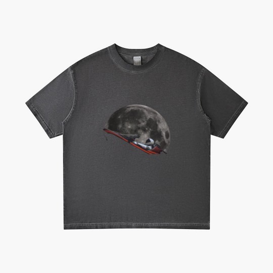 Discover Spacex Starman In Orbit Around The Moon - Spacex - Gradient T Shirts