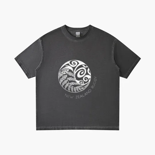 Discover New Zealand Rugby T Maori Inspired Kiwi Silver Fern Gradient T Shirts