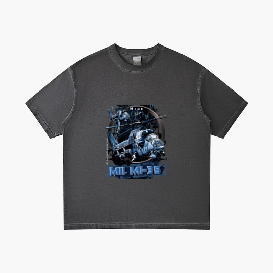 Discover Mi-35 Hind Attack Helicopter Active Gradient T Shirts