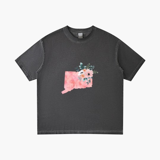 Discover Connecticut Floral - Connecticut State - Gradient T Shirts