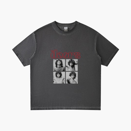 Discover The Doors: Jim Morrison Boxes Black Gradient T Shirts