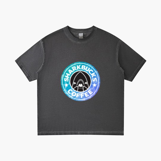 Discover Sharkbucks Logo [Water] Gradient T Shirts