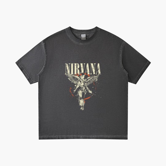 Discover New Nirvanas In Utero Album 1993 Grunge Black Vintage Gradient T Shirts