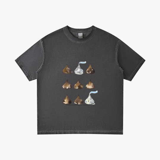 Discover Hersheys Kisses Multiple Grid Design Gradient T Shirts