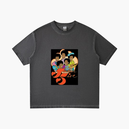 Discover Vintage Jackson 5 70s Cartoon Retro Vintage Style Distressed Gradient T Shirts