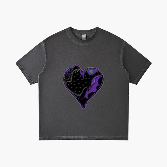 Discover Heart Jordan 13 Graphic To Match Jordan 13 Court Purple Gradient T Shirts