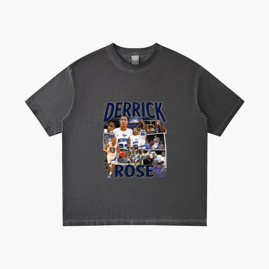 Discover Derrick Rose Gradient T Shirts - Derrick Rose - Retro American Basketball Gradient T Shirts