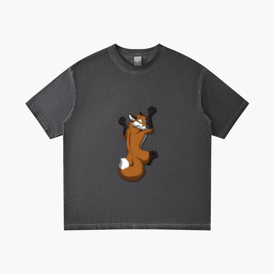Discover Clinging Red Fox Gradient T Shirts