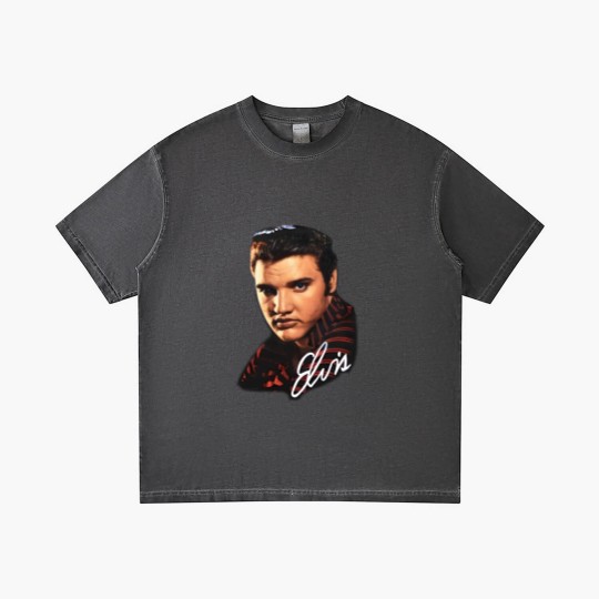 Discover Vintage Elvis Presley Gradient T Shirts 90s Band Gradient T Shirts Big Face Grail