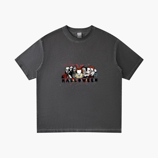 Discover Halloween Horror Gradient T Shirts, Halloween Horror Movie Gradient T Shirts, Scary Halloween Gradient T Shirts