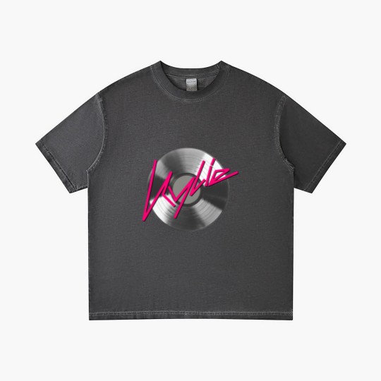 Discover Kylie Minogue  record silver Gradient T Shirts
