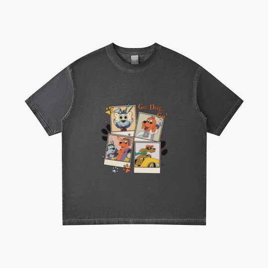 Discover Go Dog Go Polaroid Gradient T Shirts | Vintage Go Dog Go Gradient T Shirts | Go Dog Go Family Birthday Gradient T Shirts | Dog Birthday Party Gradient T Shirts