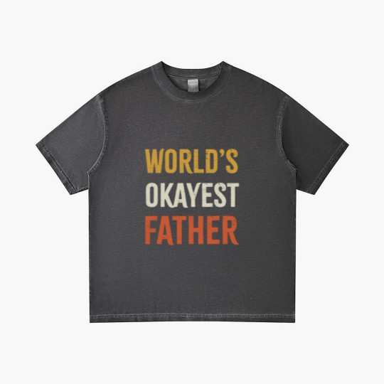 Discover Worlds Okayest Father Gradient T Shirts