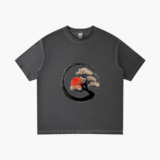 Discover Enso Zen Circle and Bonsai Tree Gradient T Shirts