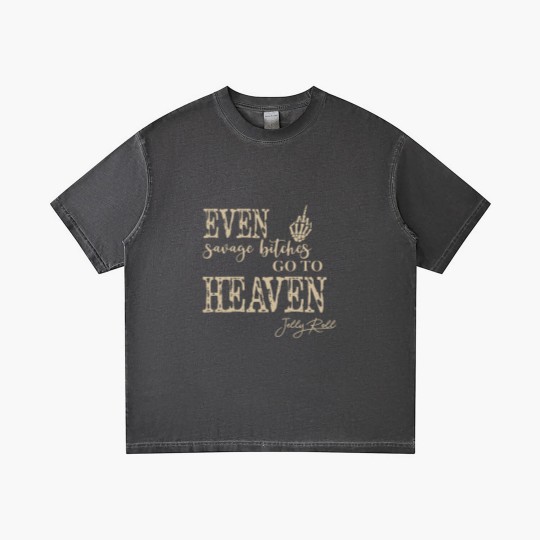 Discover Rapper Jelly Roll Gradient T Shirts, Even Savage Bitches Go To Heaven Gradient T Shirts, Jelly Roll Tour 2023