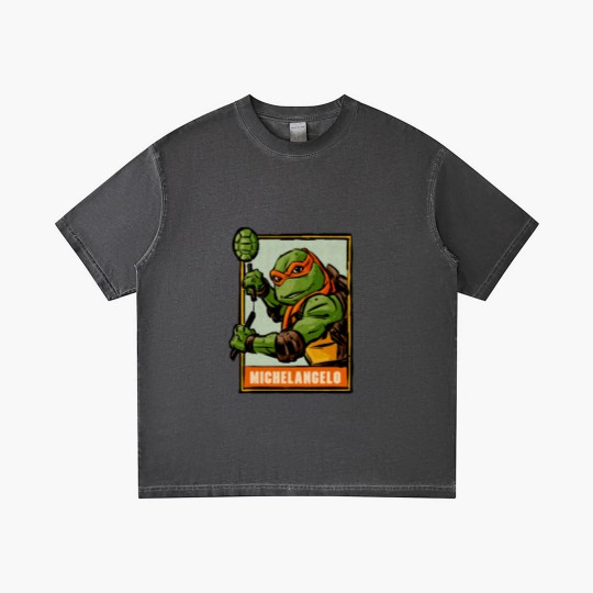 Discover Michelangelo Ninja Turtles Comic Vintage Gradient T Shirts,