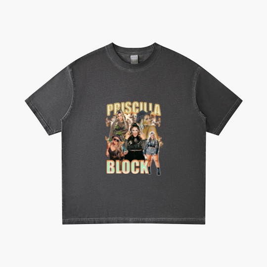 Discover Vintage Priscilla Block 90s Gradient T Shirts, Retro Priscilla Block Bootleg Gradient T Shirts