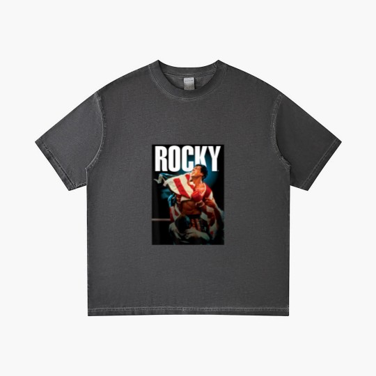 Discover Rocky IV American Flag Portrait Gradient T Shirts
