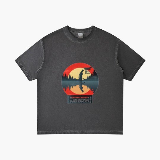 Discover Samurai Jack Fitted Scoop Gradient T Shirts