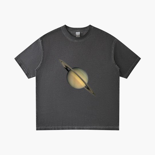 Discover Saturn Print Cool Space Gradient T Shirts
