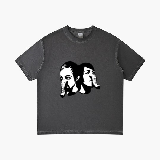 Discover Death From Above 1979 - Heads Up Elelphant Heads Fitted Gradient T Shirts