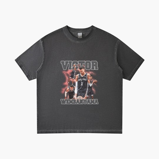 Discover Victor Wembanyama Unisex Gradient T Shirts, Victor Wembanyama Graphic