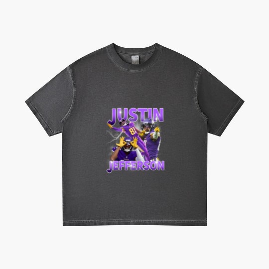 Discover Justin Jefferson Gradient T Shirts, Justin Jefferson Gradient T Shirts, Justin Jefferson Merch,Justin Jefferson Gradient T Shirts