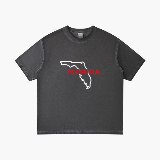 Discover Florida Map Outline - Florida Map - Gradient T Shirts