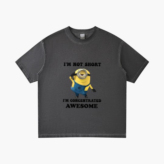Discover Minions I'm Not Short I'm Concentrated Awesome The Rise of Gru Graphic Gradient T Shirts