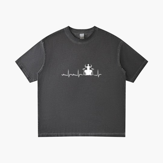 Discover Drummer Heartbeat Drummer Drum Band Gradient T Shirts