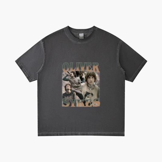 Discover Oliver Sykes Retro Gradient T Shirts -Oliver Scott Sykes Gradient T Shirts