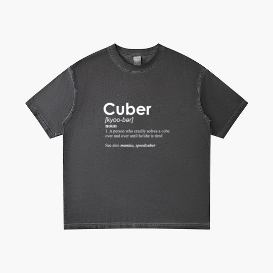 Discover Competitive Puzzle Cuber definition Speed Cubing Vintage Gradient T Shirts