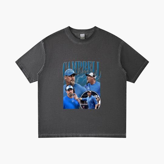 Discover Vintage Dan Campbell Gradient T Shirts, Gradient T Shirts, Gradient T Shirts, Football Gradient T Shirts
