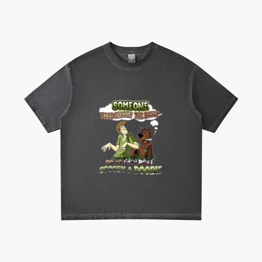 Discover Scooby Doo Someone Pass Shaggy The Baggy So He Can Roll Scooby A Doobie Gradient T Shirts